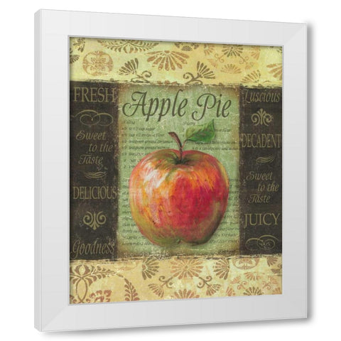 Apple Pie White Modern Wood Framed Art Print by Williams, Todd