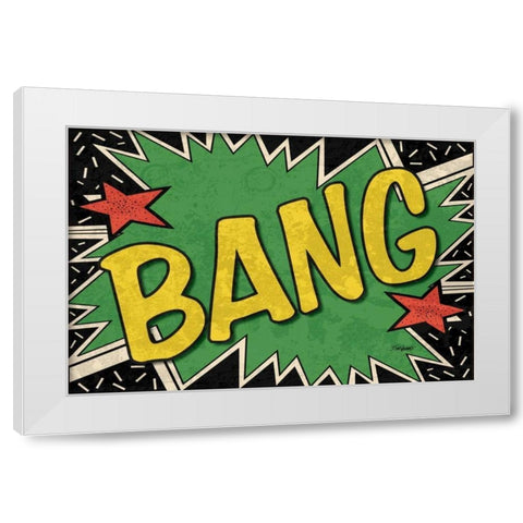 Bang White Modern Wood Framed Art Print by Williams, Todd
