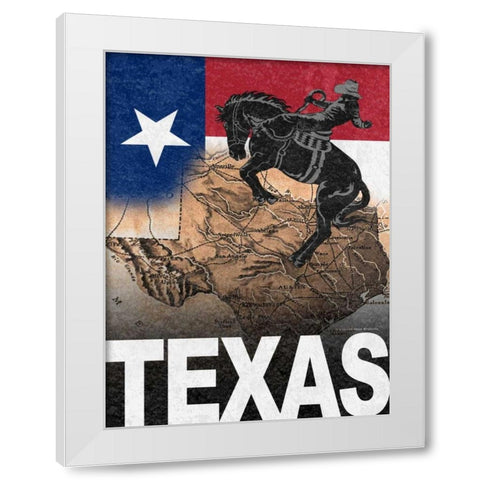 Texas White Modern Wood Framed Art Print by Williams, Todd