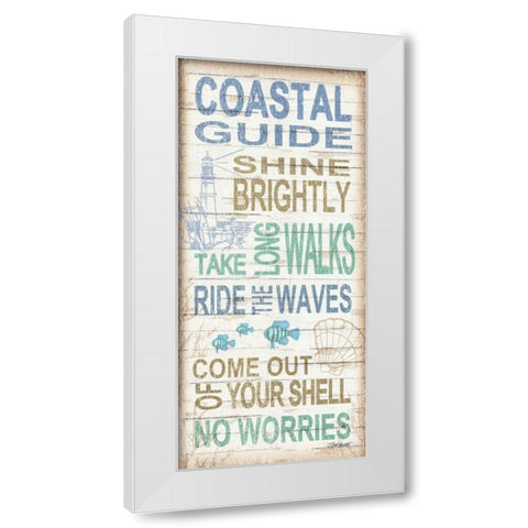 Coastal Guide White Modern Wood Framed Art Print by Williams, Todd