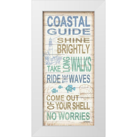 Coastal Guide White Modern Wood Framed Art Print by Williams, Todd