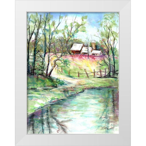 George Washington Carver Pond White Modern Wood Framed Art Print by Williams, Todd