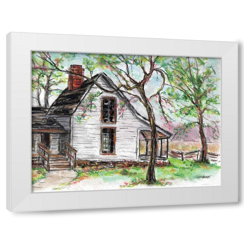 Spring Farmhouse White Modern Wood Framed Art Print by Williams, Todd