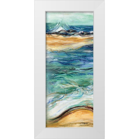 Coastal Abstract I White Modern Wood Framed Art Print by Williams, Todd
