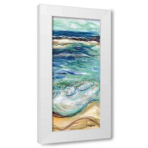 Coastal Abstract II White Modern Wood Framed Art Print by Williams, Todd