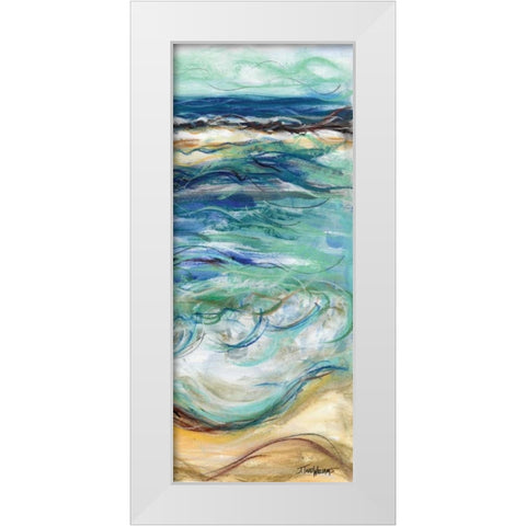 Coastal Abstract II White Modern Wood Framed Art Print by Williams, Todd
