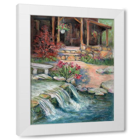 Cox Springs Garden White Modern Wood Framed Art Print by Williams, Todd