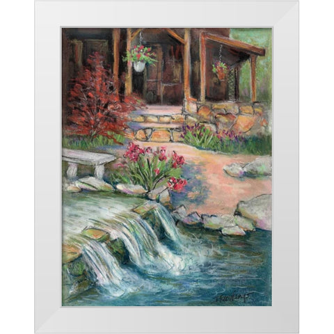 Cox Springs Garden White Modern Wood Framed Art Print by Williams, Todd