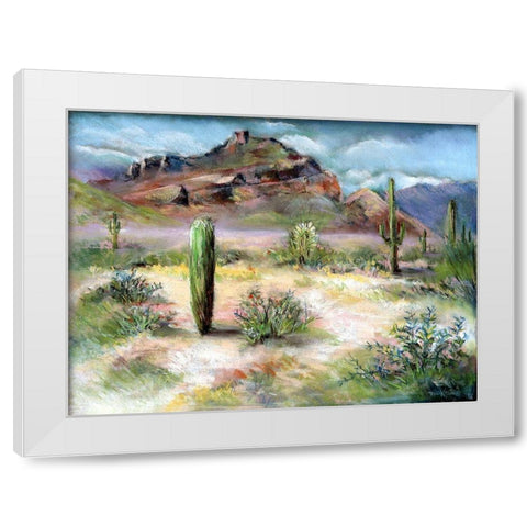 Red Mountain White Modern Wood Framed Art Print by Williams, Todd