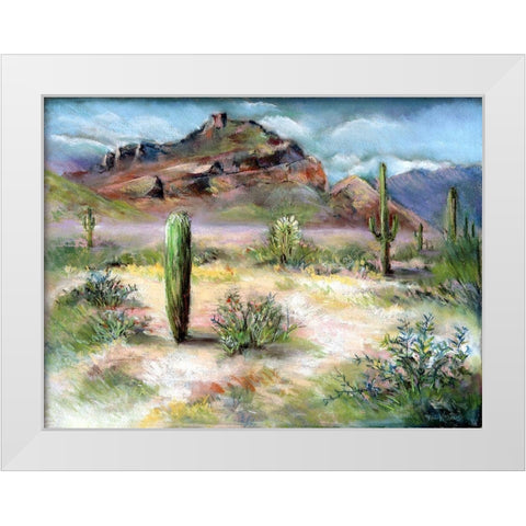 Red Mountain White Modern Wood Framed Art Print by Williams, Todd