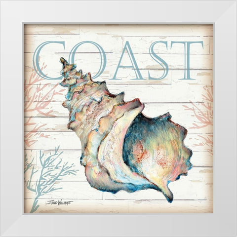 Coast Shell White Modern Wood Framed Art Print by Williams, Todd