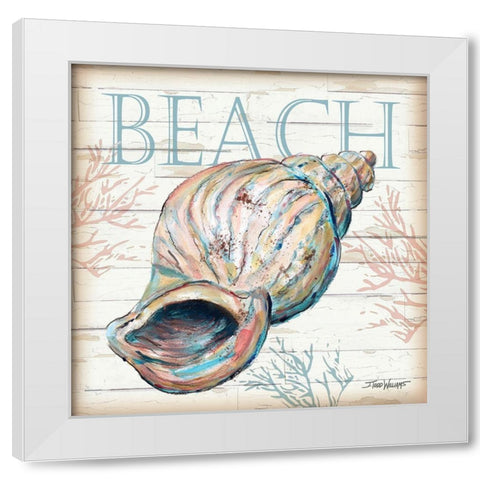 Beach Shell White Modern Wood Framed Art Print by Williams, Todd
