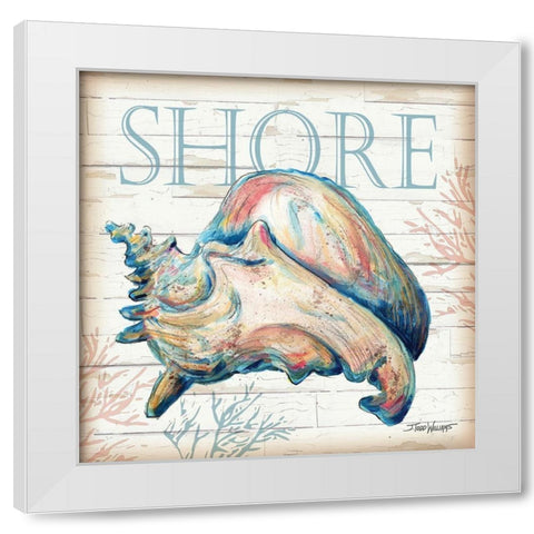Shore Shell White Modern Wood Framed Art Print by Williams, Todd