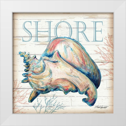 Shore Shell White Modern Wood Framed Art Print by Williams, Todd