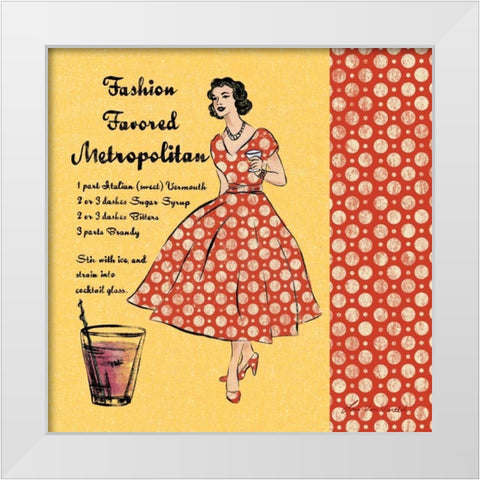 Metropolitan White Modern Wood Framed Art Print by Ven Vertloh, Lisa