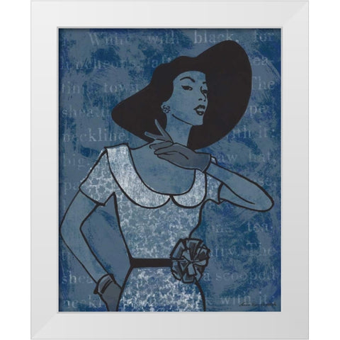 Vintage Glamour I White Modern Wood Framed Art Print by Ven Vertloh, Lisa