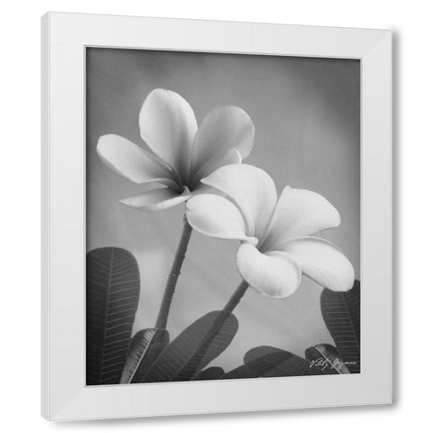 Plumeria II White Modern Wood Framed Art Print by Geyman, Vitaly