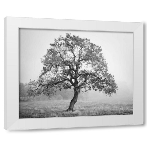 Burning Oak II White Modern Wood Framed Art Print by Geyman, Vitaly