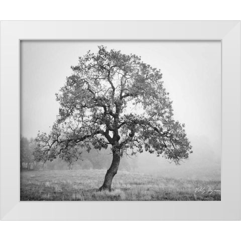 Burning Oak II White Modern Wood Framed Art Print by Geyman, Vitaly