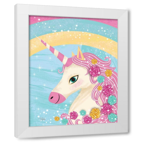 Unicorn II White Modern Wood Framed Art Print by Woo, Teresa