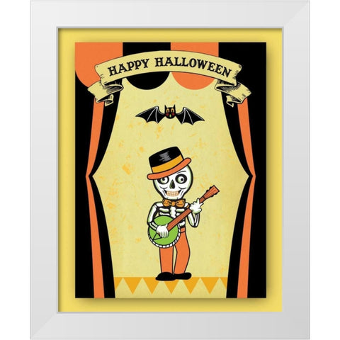 Dr. Crow II White Modern Wood Framed Art Print by Woo, Teresa