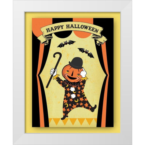 Dr. Crow III White Modern Wood Framed Art Print by Woo, Teresa