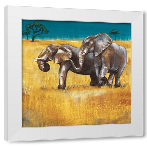 On the Plains IV White Modern Wood Framed Art Print by Werbelow, Selina
