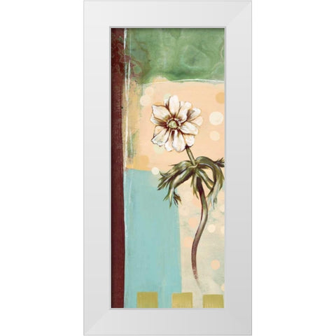 Floral Splendor I White Modern Wood Framed Art Print by Werbelow, Selina