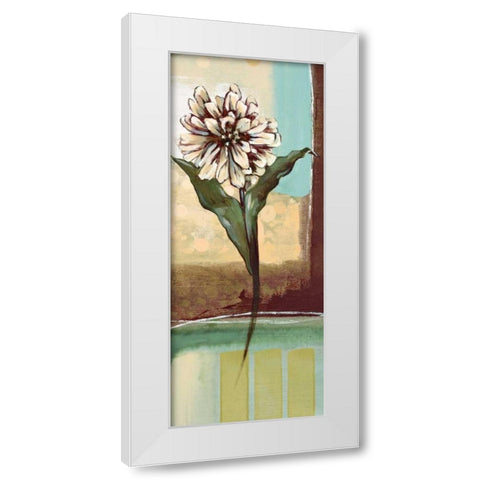 Floral Splendor II White Modern Wood Framed Art Print by Werbelow, Selina