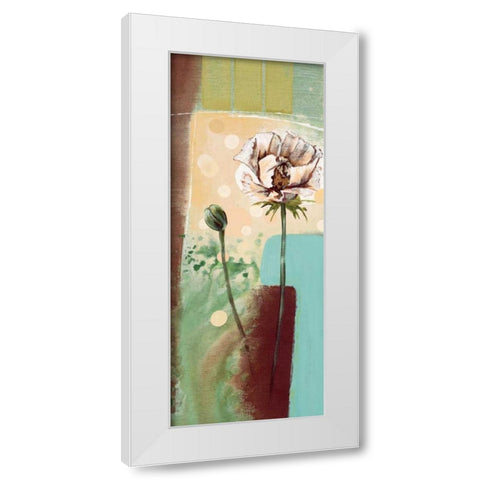 Floral Splendor IV White Modern Wood Framed Art Print by Werbelow, Selina