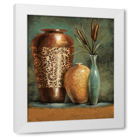 Persian Gardens I White Modern Wood Framed Art Print by Werbelow, Selina