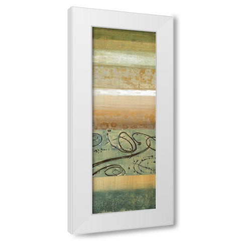 Blue Mood I White Modern Wood Framed Art Print by Werbelow, Selina