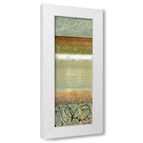 Blue Mood II White Modern Wood Framed Art Print by Werbelow, Selina