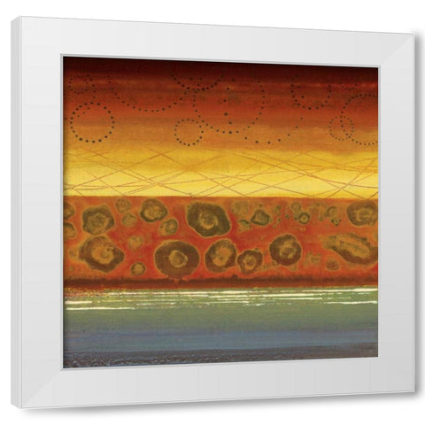 Alegre II White Modern Wood Framed Art Print by Werbelow, Selina