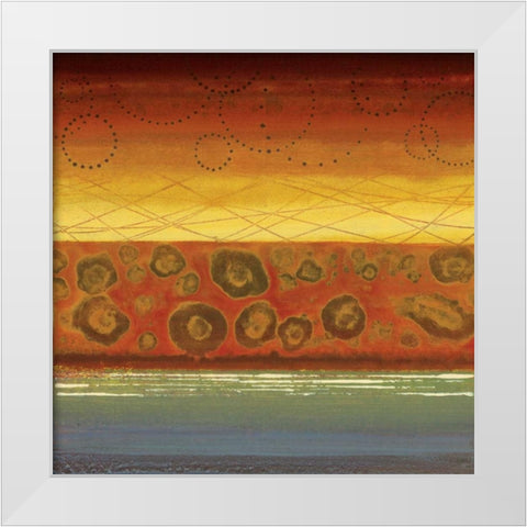 Alegre II White Modern Wood Framed Art Print by Werbelow, Selina