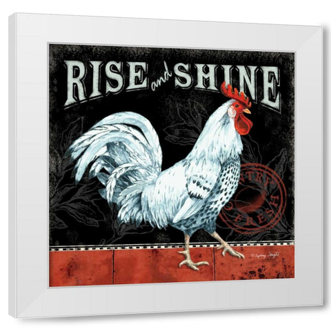 Rise and Shine White Modern Wood Framed Art Print by Wright, Sydney
