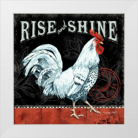 Rise and Shine White Modern Wood Framed Art Print by Wright, Sydney