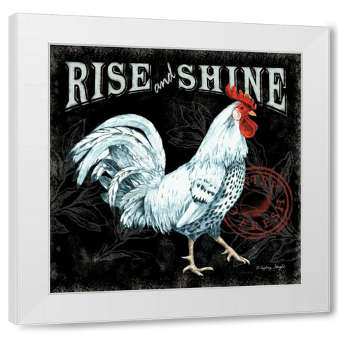 Rise and Shine II White Modern Wood Framed Art Print by Wright, Sydney