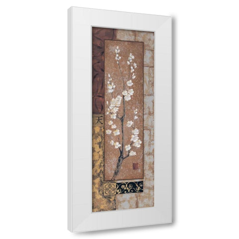 Destiny White Modern Wood Framed Art Print by Wacaster, Linda