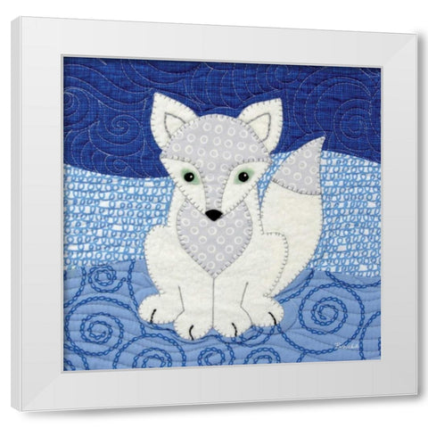 Arctic Fox White Modern Wood Framed Art Print by White, Betz