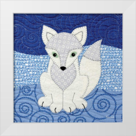 Arctic Fox White Modern Wood Framed Art Print by White, Betz