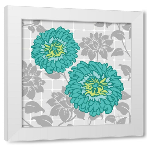 Dahlia Lama I White Modern Wood Framed Art Print by Young, Patty