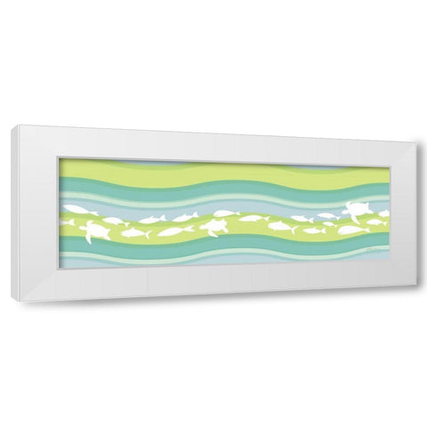 Migration II White Modern Wood Framed Art Print by Young, Patty