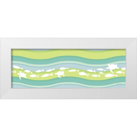 Migration II White Modern Wood Framed Art Print by Young, Patty