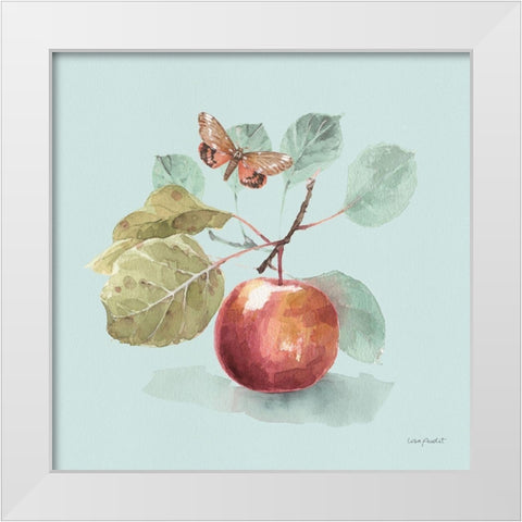 Autumn in Nature 02 on Aqua White Modern Wood Framed Art Print by Audit, Lisa