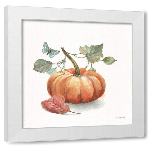Autumn in Nature 04 on White White Modern Wood Framed Art Print by Audit, Lisa