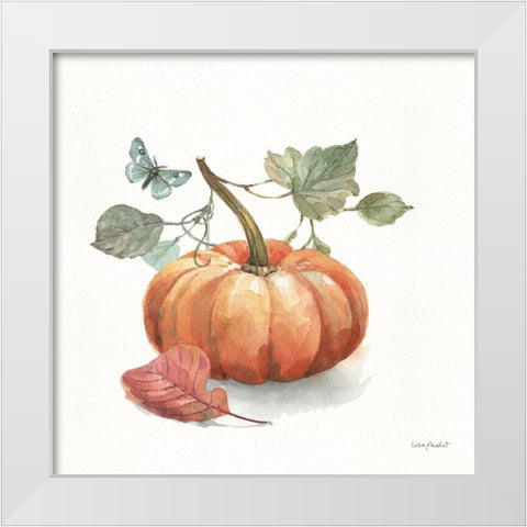 Autumn in Nature 04 on White White Modern Wood Framed Art Print by Audit, Lisa