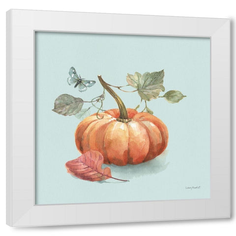 Autumn in Nature 04 on Aqua White Modern Wood Framed Art Print by Audit, Lisa
