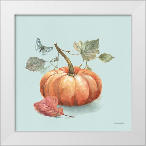 Autumn in Nature 04 on Aqua White Modern Wood Framed Art Print by Audit, Lisa