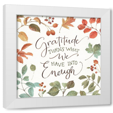 Autumn in Nature 06 on White White Modern Wood Framed Art Print by Audit, Lisa